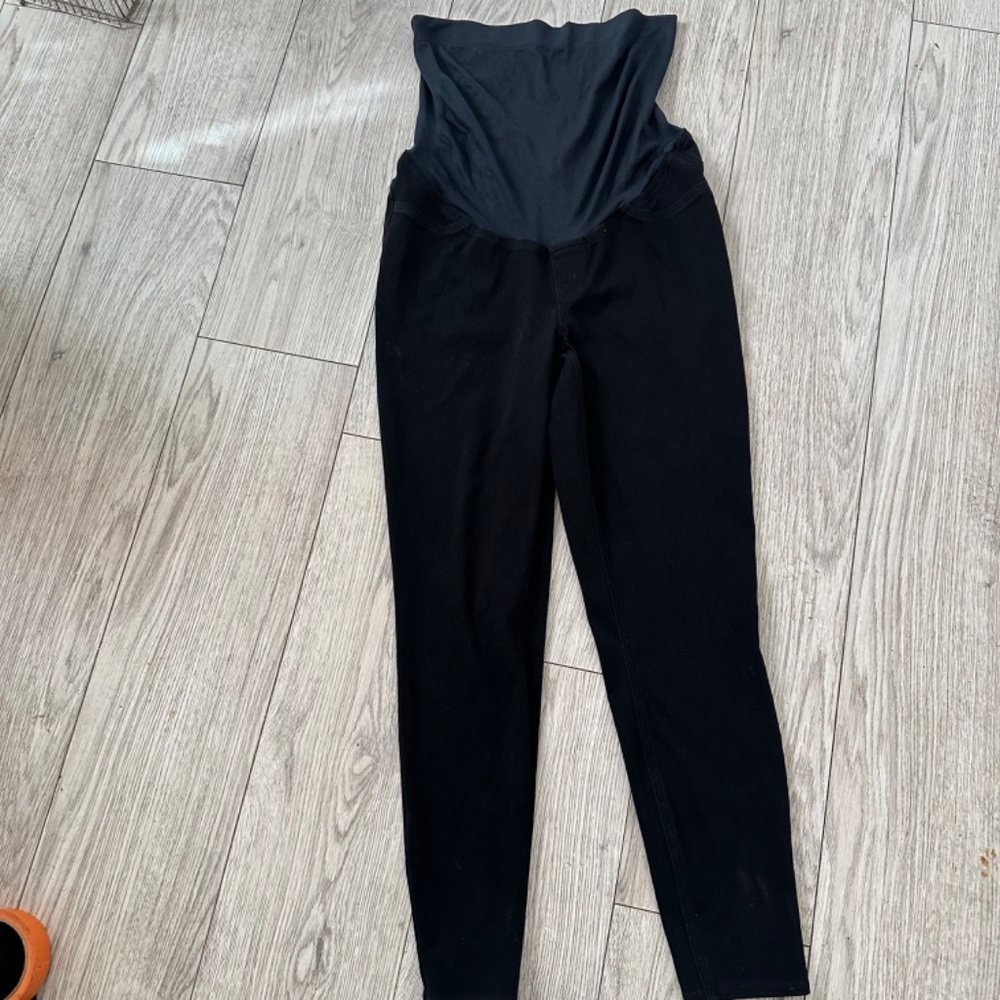 Spanx Maternity Mama Ankle Jean-ish Leggings Jeggings Black Size XL
